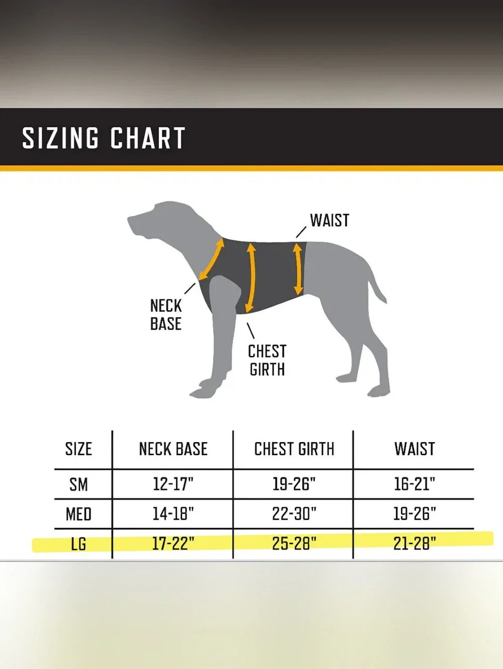 Browning Pet Products Chest Protection Vest Neoprene Reflective Orange/Black L
